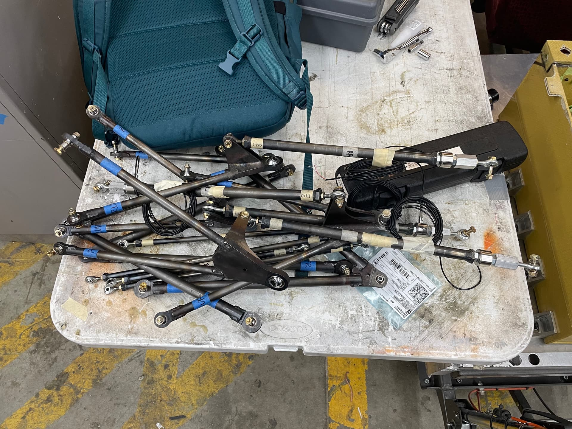 Disassembled A-Arms from the Vehicle